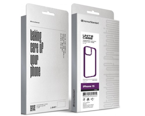 Чохол до мобільного телефона Armorstandart UNIT2 Apple iPhone 15 Purple (ARM69969)