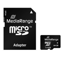 Карта пам'яті Mediarange 64GB microSD class 10 (MR955) 