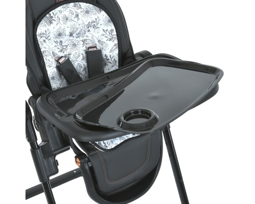 Стілець для годування El Camino ME 1037-B black gold Crystal (ME 1037-B black gold)