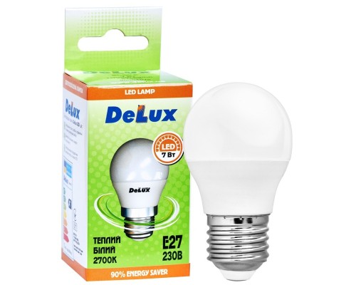 Лампочка Delux BL50P 7Вт 2700K 220В E27 (90011757)