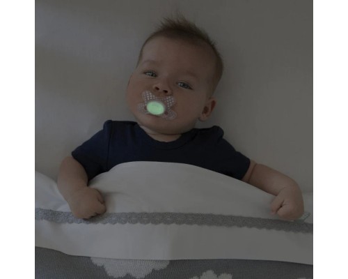 Пустушка Difrax Dental, світиться у темряві, 0-6 міс (GL799)