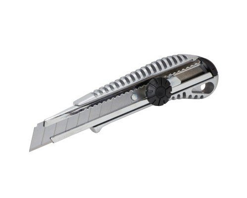 Ніж монтажний Sigma металевий корпус, лезо 18мм, гвинтовий замок (8211031)