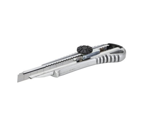 Ніж монтажний Sigma металевий корпус, лезо 18мм, гвинтовий замок (8211031)