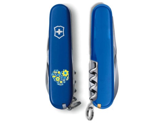 Ніж Victorinox Spartan Ukraine 91 мм Квіткове серце (1.3603.2_T1246u)