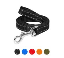 Повідок для собак Dog Extreme з нейлону Ш 20 мм Д 200 см чорний (04631)