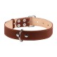 Нашийник для тварин Collar подвійний Ш 35 мм Д 48-63 см коричневий (02796)