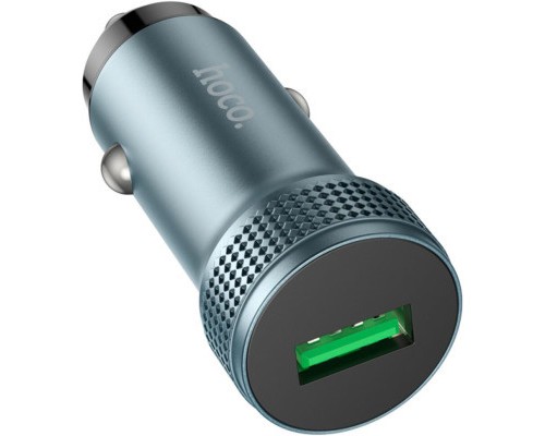 Зарядний пристрій HOCO Z49A Level USB Metal Gray (6931474795694)