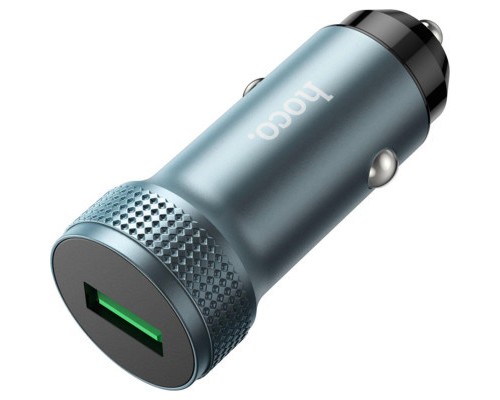 Зарядний пристрій HOCO Z49A Level USB Metal Gray (6931474795694)