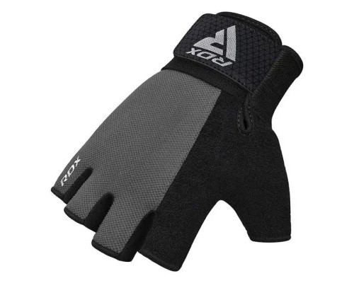 Рукавички для фітнесу RDX W1 Half Gray Plus S (WGA-W1HG-S+)