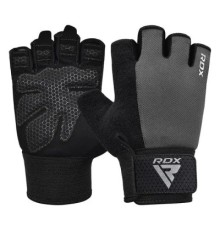 Рукавички для фітнесу RDX W1 Half Gray Plus S (WGA-W1HG-S+)
