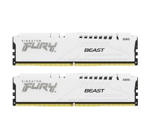 Модуль пам'яті для комп'ютера DDR5 32GB (2x16GB) 6000 MHz Beast White EXPO Kingston Fury (ex.HyperX) (KF560C30BWEK2-32)