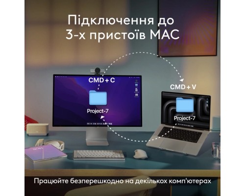 Мишка Logitech MX Anywhere 3S для MAC Wireless Space Grey (910-006947)