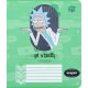 Зошит Kite Rick and Morty 18 аркушів, клітинка (RM24-236)