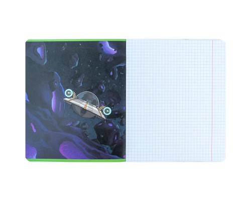 Зошит Kite Rick and Morty 18 аркушів, клітинка (RM24-236)