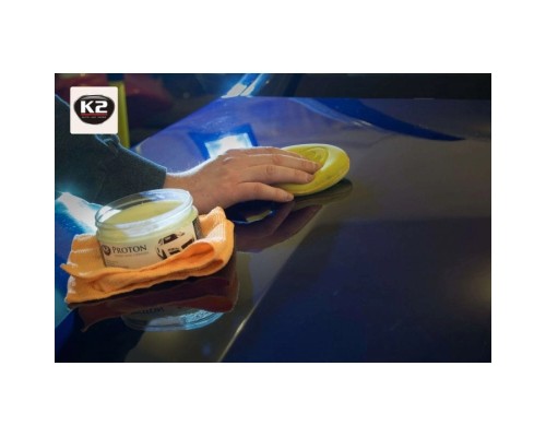 Автополіроль K2 Proton з губкою та ганчіркою 200г (G040)