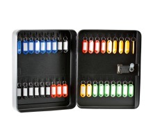 Бокс для ключів Buromax на 36 секції, з брелоками, з кодовим замком, сталевий, чорний (BM.0411)