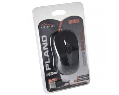 Мишка Media-Tech Plano USB Black (MT1091K) Мишка Media-Tech Plano USB Black (MT1091K)