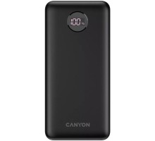 Батарея універсальна Canyon PB-2002 20000mAh, PD/20W, QC/3.0, Black (CNE-CPB2002B) 
