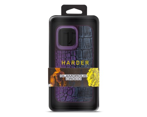 Чохол до мобільного телефона Harder Glamorous Croco Apple iPhone 15 Pro Max Dark Purple (ARM76767)