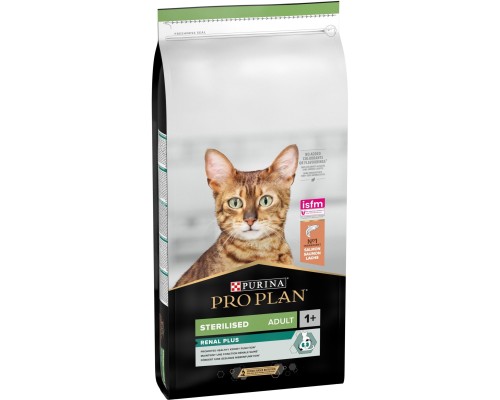 Сухий корм для кішок Purina Pro Plan Sterilised Adult 1+ Renal Plus Для дорослих стерилізованих З лососем 14 кг (7613287887597) Сухий корм для кішок Purina Pro Plan Sterilised Adult 1+ Renal Plus Для дорослих стерилізованих З лососем 14 кг (7613287887597)