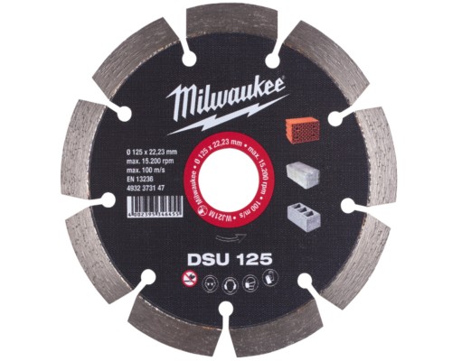 Круг відрізний Milwaukee алмазний DSU 125, 125мм (4932373147)