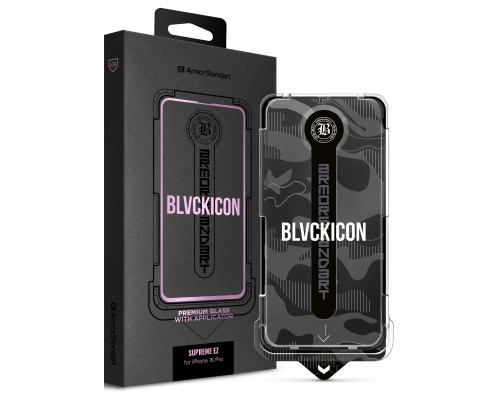 Скло захисне Armorstandart Black Icon Supreme EZ iPhone 16 Pro (ARM80849)