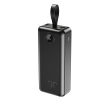 Батарея універсальна XO 30000mAh, PD/20W, QC/22.5W, with light, black (PR240_Black) 