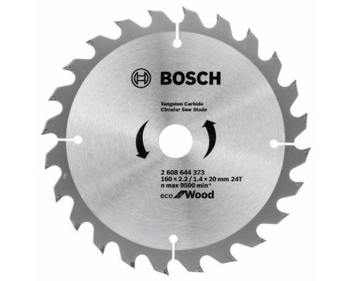 Круг відрізний Bosch пиляльний Eco for WO 160x20/16-24T (2.608.644.373)