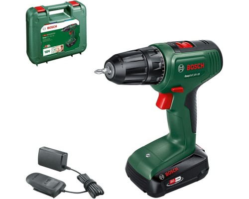 Шуруповерт Bosch EasyImpact 18V-38, 18V, 2Ah, 20-38Нм, 0-430-0-1630об/хв, кейс (0.603.9D8.003)