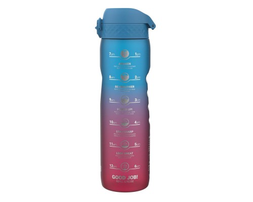 Пляшка для води ION8 OneTouch Times To Drink 1000 мл BPA Free, Blue & Pink (I8RF1000PBPMOT)