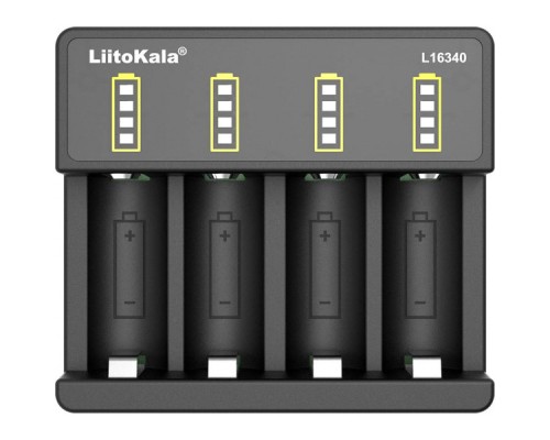 Зарядний пристрій для акумуляторів Liitokala 4 Slots, Li-ion, 16340, CR123A (Lii-L16340)