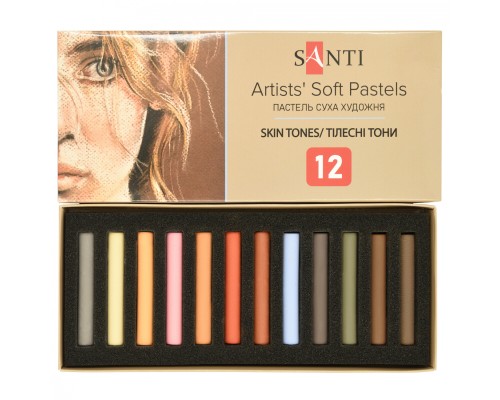 Пастель Santi Skin Tones суха 12 кольорів (353697)