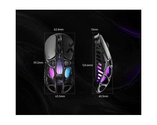 Мишка GravaStar Mercury X Pro 8K Wireless/Bluetooth/USB Black (GSXPRO_BLK)