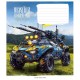 Зошит Школярик Бандеромобілі 24 аркуша клітинка (024-3449K)
