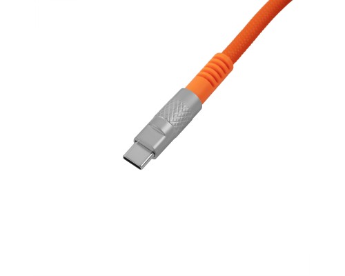 Дата кабель USB-C + USB A to USB-C 1.0m Double-Sleeved Geek orange Keychron (CAB22_KEYCHRON)