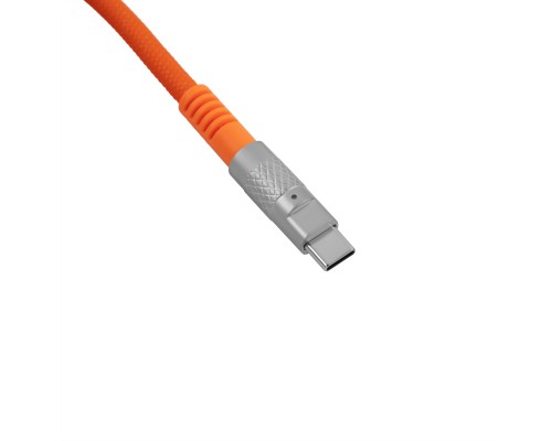 Дата кабель USB-C + USB A to USB-C 1.0m Double-Sleeved Geek orange Keychron (CAB22_KEYCHRON)