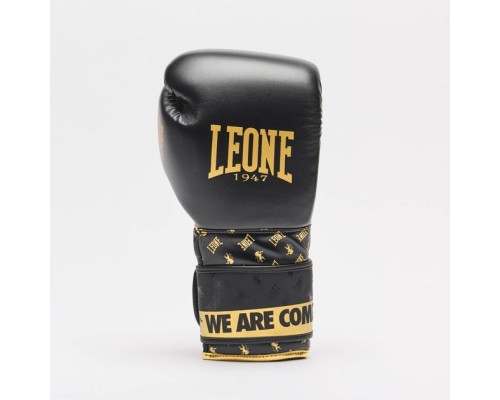 Боксерські рукавички Leone GN220 DNA Black 12 унцій (GN220_Black_12oz)