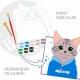 Картина по номерам Rosa Talent 3D Meow МДФ ґрунтоване, 18х20 см (4823098543572)