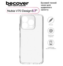 Чохол до мобільного телефона BeCover Nubia V70 Design Transparancy (713563)