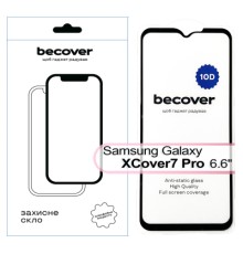 Скло захисне BeCover Samsung Galaxy XCover7 Pro SM-G766B 10D Black (713554)