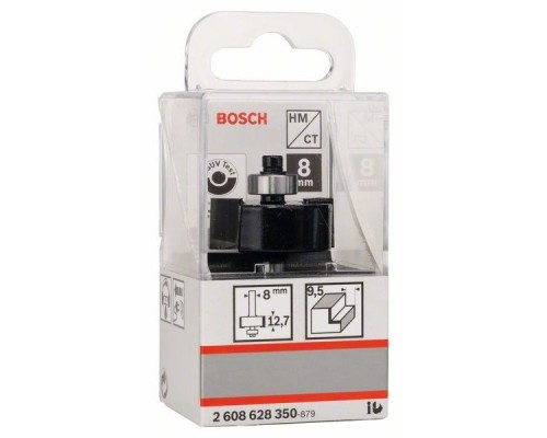 Фреза Bosch Professional для вибірки паза, Std, S8, D31.8, L12.5 (2.608.628.350)
