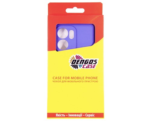 Чохол до мобільного телефона Dengos Oppo Reno13 F Case Carbon + Glass (Purple) (DG-KM-151)