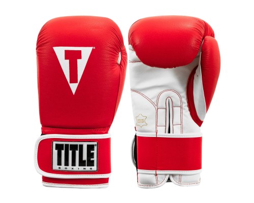 Боксерські рукавички Title Boxing Pro Style Leather Gloves3.0 Red/White 12 oz (TVVTG3 12 RD/WH)