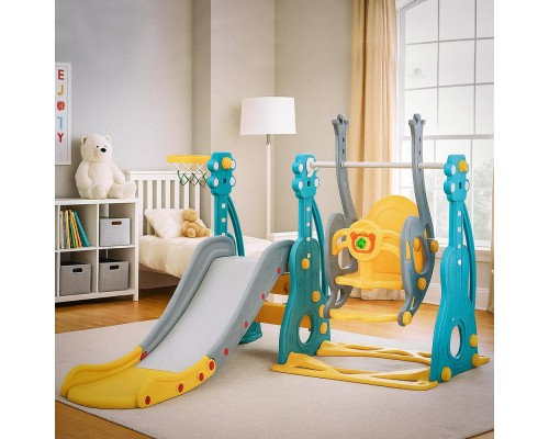 Ігровий майданчик Mealux Ariel (KD-B252 Yellow/Blue/Grey)