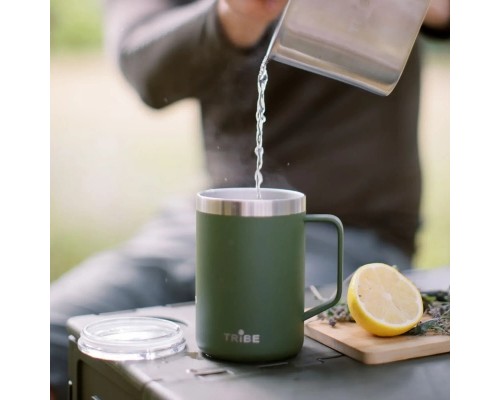 Термокружка Tribe Classic Mug 500 мл olive (T-FA-0033-olive)