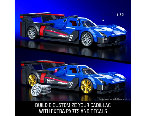 Машина Hot Wheels Brick Shop Speed Cadillac Project GTP Hypercar 236 деталей (JFR89)