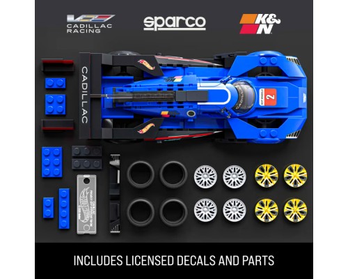 Машина Hot Wheels Brick Shop Speed Cadillac Project GTP Hypercar 236 деталей (JFR89)