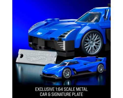 Машина Hot Wheels Brick Shop Speed Cadillac Project GTP Hypercar 236 деталей (JFR89)