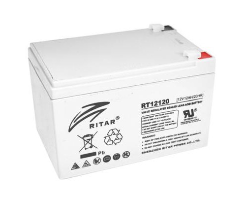 Батарея до ДБЖ Ritar AGM RT12120, 12V-12Ah (RT12120) 