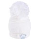 Шапка дитяча Luvena Fortuna тепла для дівчаток з помпоном (G8528 F)